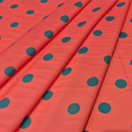 ►Tissu  à pois colorés au mètre | Acheter tissu imprimé flamenco