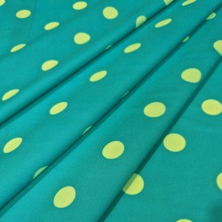 ►Tissu  à pois colorés au mètre | Acheter tissu imprimé flamenco