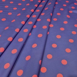 ►Tissu  à pois colorés au mètre | Acheter tissu imprimé flamenco