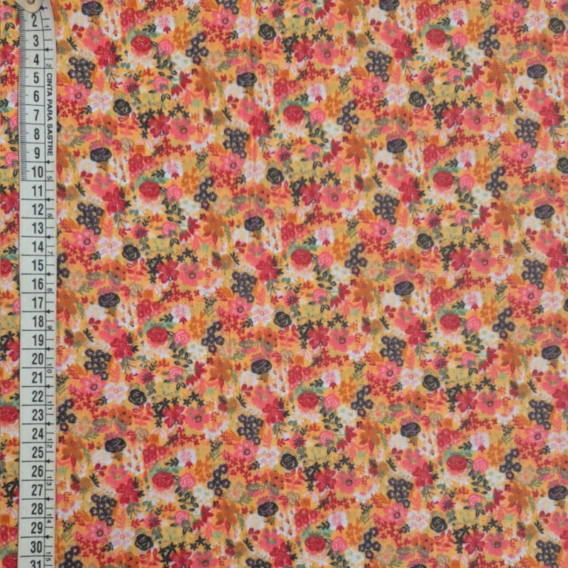 ► COTON FLORAL | ❤  | tissus imprimés à motifs fleuris