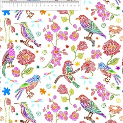 ► COTON animaux | ❤  | tissus imprimés à motifs fleuris