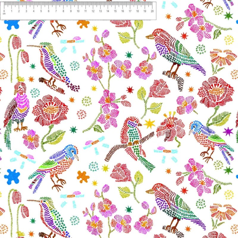 ► COTON animaux | ❤  | tissus imprimés à motifs fleuris