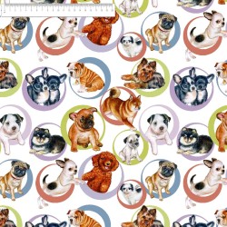 ► COTON animaux | ❤  | tissus imprimés à motifs fleuris