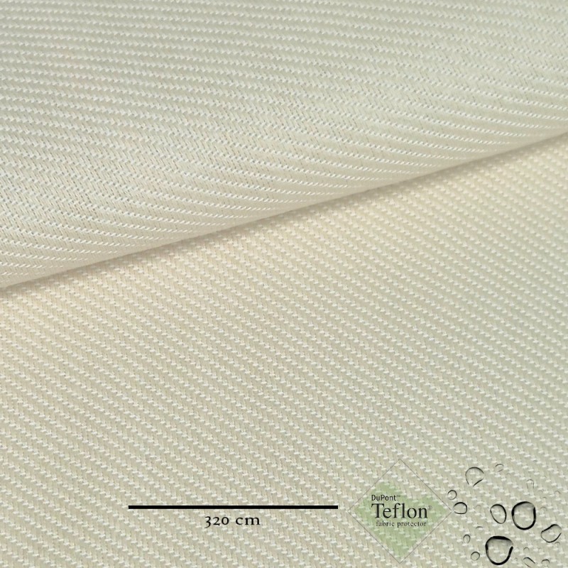 Tissu sergé pour ameublement et extérieur au métre