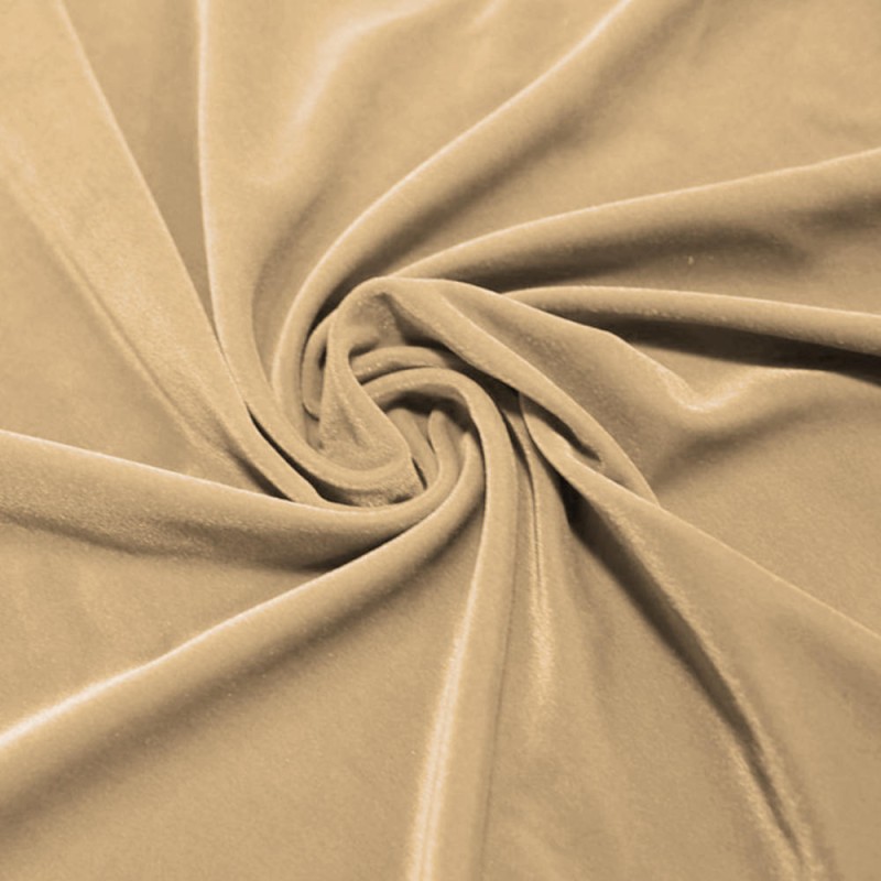 Velours lycra couleur peau | I ♥ TISSUS