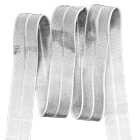 Biais Élastique FOE (Fold Over Elastic) LUREX 20mm argent