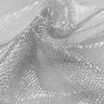 Filet Cotte de Mailles Lurex Legère argent