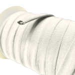 Ruban Spaghetti Coton 10 mm ivoire