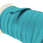 Ruban Spaghetti Coton 10 mm turquoise