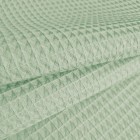 Tissu gauffré | vert menthe au mètre