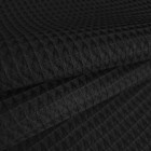 Tissu gauffré |noir au mètre