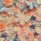 Mariposas y flores
