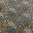 Coton imprimé Macuba Black & Ochre