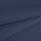 Tissu gauffré | marine au mètre